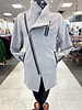 Saboo Zipper Banded Carcoat  Grey L