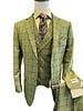 Vinci Window Pane Vested Suit