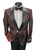 Vinci Slim Foil Jacquard Blazer W/Bow Tie