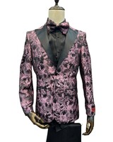 Mazari Mazari Peak Lapel Floral Blazer