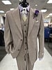 Tayion Tayion Peak Lapel Check Vested Suit