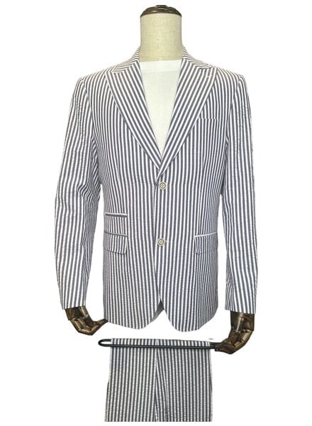 Inserch Pinstripe Seersucker Suit