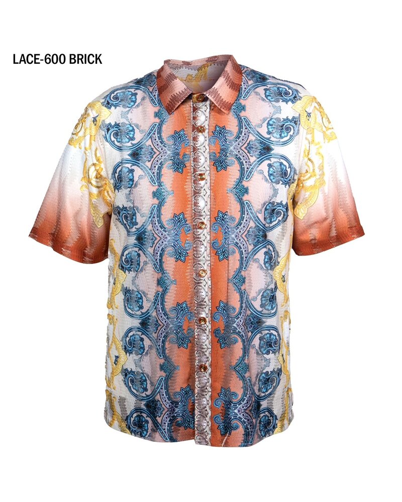 Prestige Prestige S/S Digital Print Lace Shirt