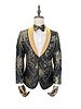 Manzini Manzini Shawl Lapel Floral Blazer W/Bow Tie