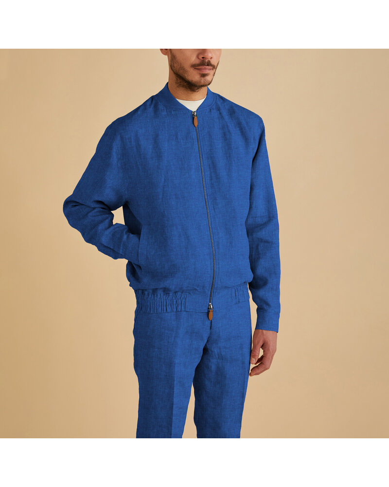 Inserch Linen Bomber Jacket