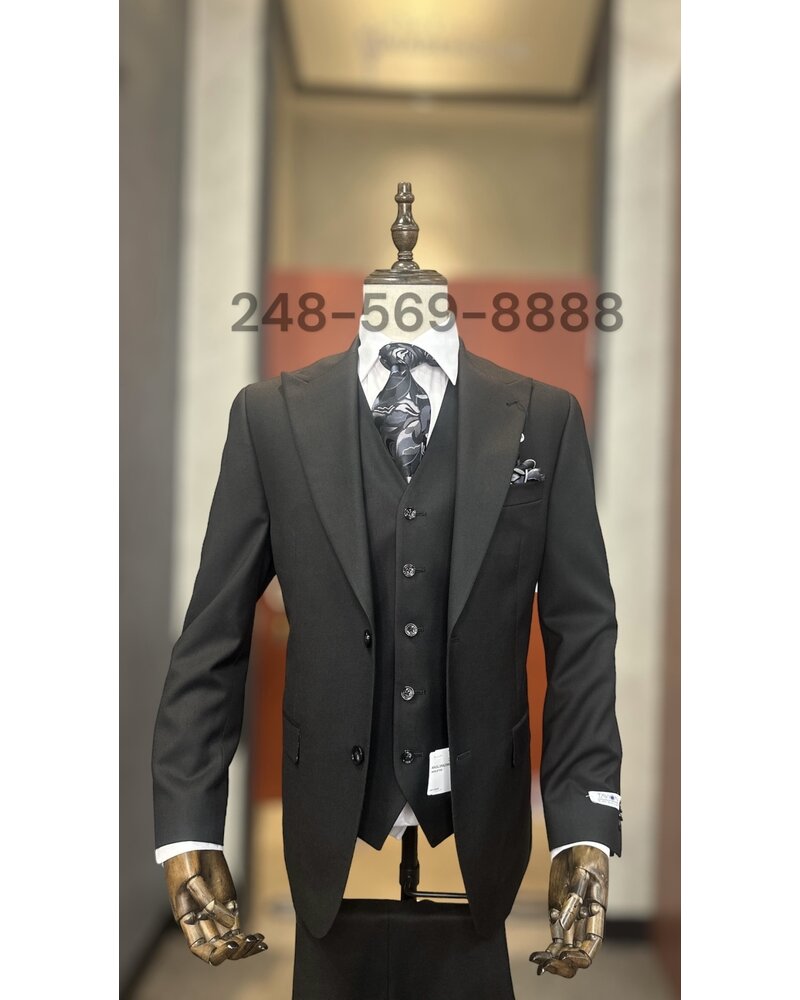 Saboo Saboo Pic Stich Vested Suit (Solid)