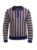 Prestige Prestige L/S Stripe Polo Sweater