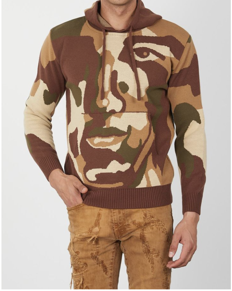 One In A Million Face Hoodie Sweater