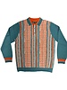 Cigar Cigar L/S Houndstooth Polo Knit Sweater