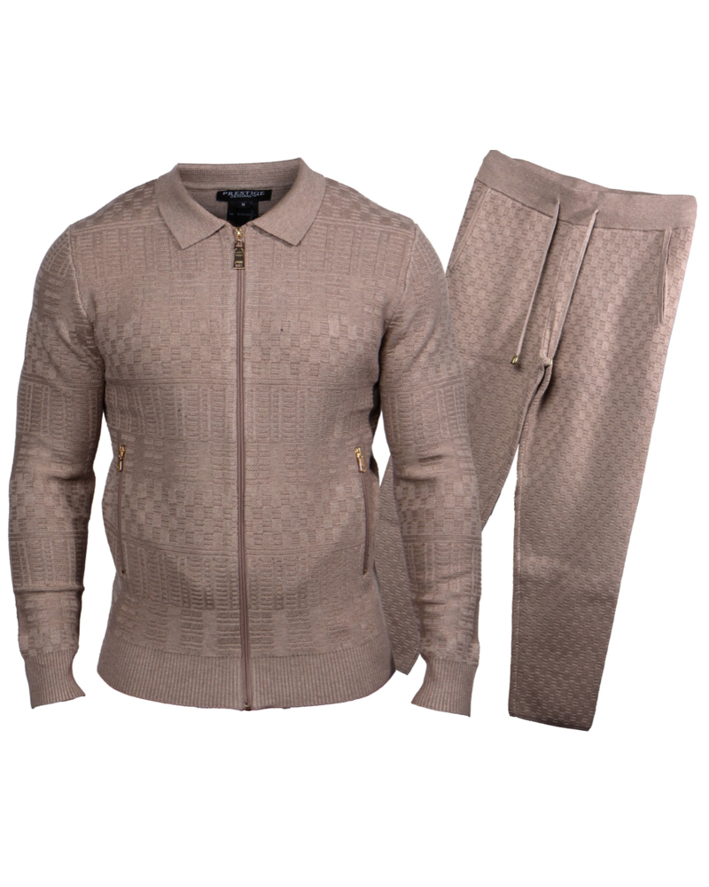 Prestige L S Knit Jogger Set The City Warehouse