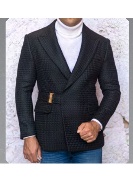 Manzini Manzini Knitted Blazer W/Clasp