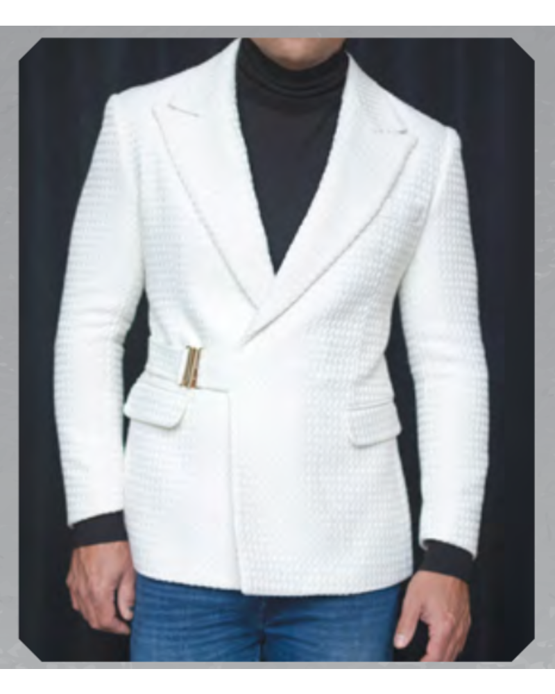 Manzini Manzini Knitted Blazer W/Clasp