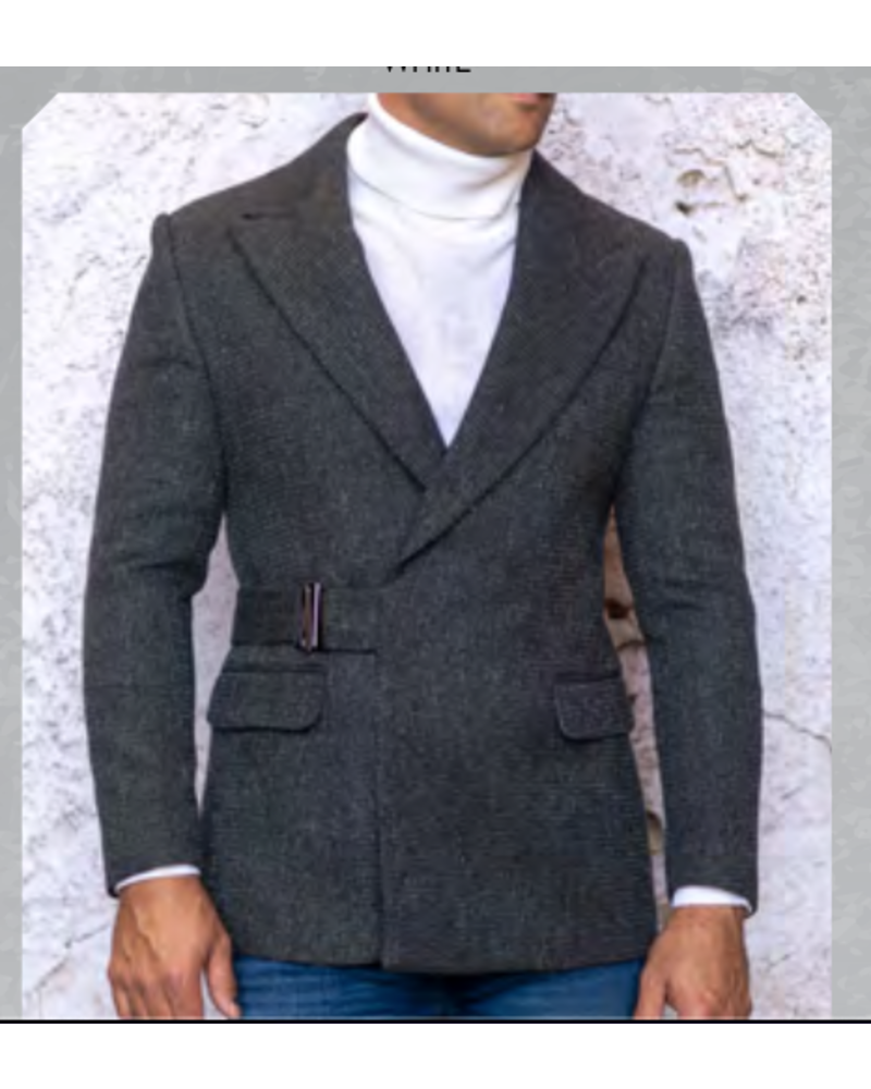 Manzini Manzini Knitted Blazer W/Clasp