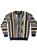 Cigar Cigar Coogi Pattern Crew Neck Sweater