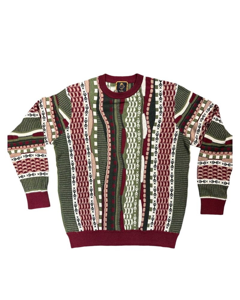 Cigar Cigar Coogi Pattern Crew Neck Sweater