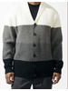 Silversilk Silversilk Tri-Tone Cardigan Sweater