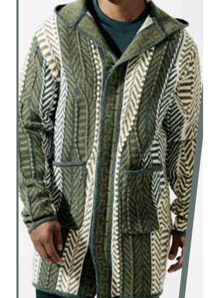 Silversilk Silversilk Greek Key Hooded Cardigan