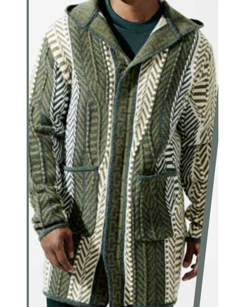Silversilk Silversilk Greek Key Hooded Cardigan