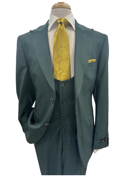 Vitali Vitali 3 Piece Suit W/Scoop Vest