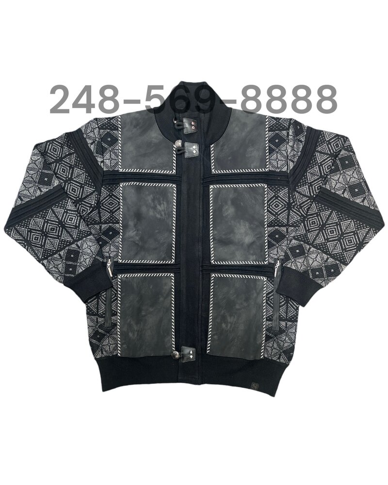 Silversilk Silversilk Suede Mix Media Sweater