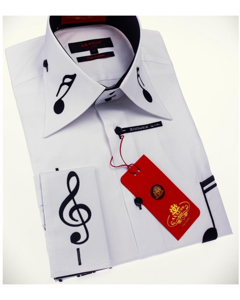 Axxess Cotton Music Note Shirt