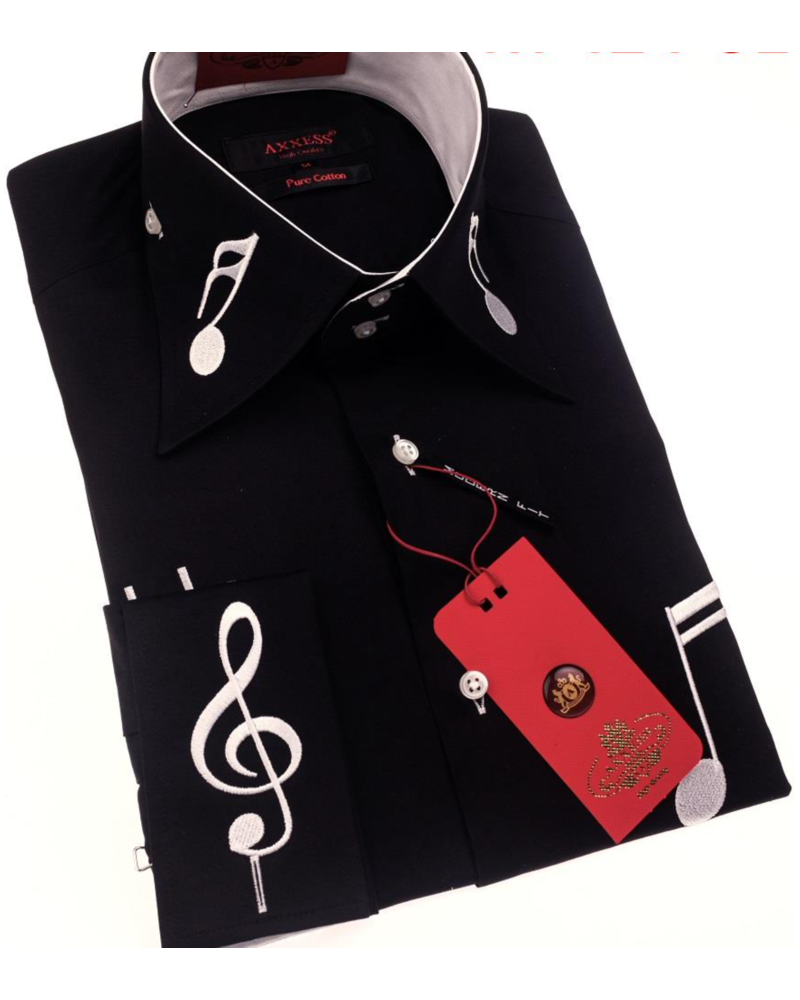 Axxess Cotton Music Note Shirt
