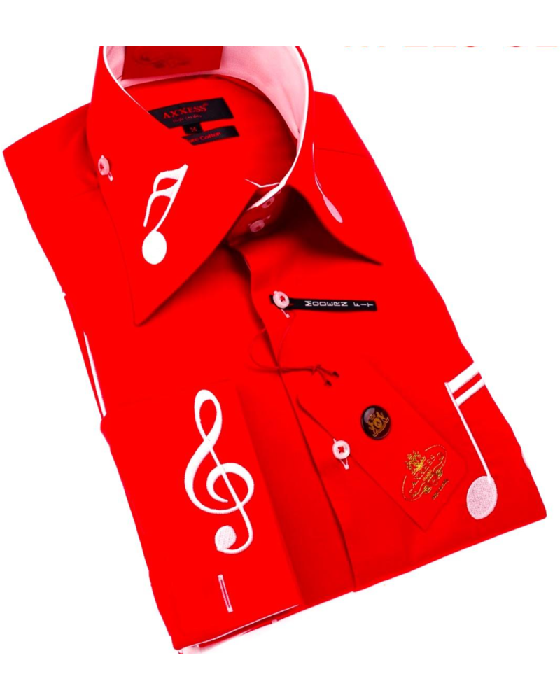 Axxess Cotton Music Note Shirt