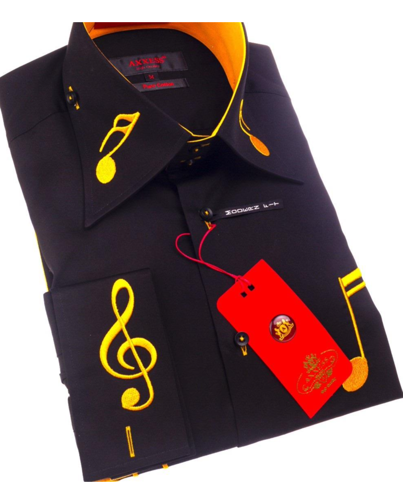 Axxess Cotton Music Note Shirt