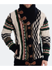 LCR LCR Coogi Pattern Fold Over Sweater