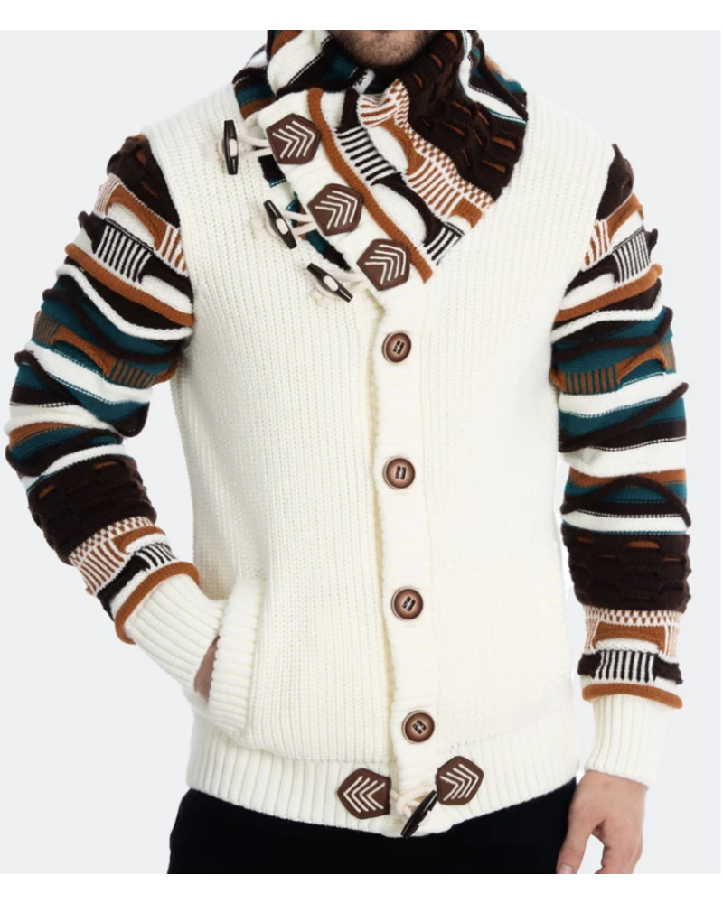 LCR LCR Coogi Pattern On Sleeve Sweater