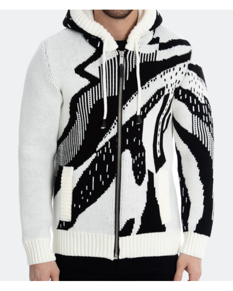 LCR LCR Swirl Sweater W/Hoodie