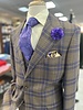 Tiglio Tiglio Gaberdine Plaid Vested Suit (Prosecco)