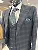 Tiglio Tiglio Gaberdine Check Vested Suit (Prosecco)