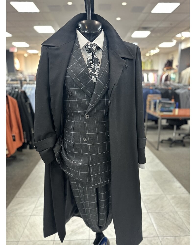 Full Length Wool Gaberdine Coat
