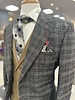 Mazari Mazari 2B Plaid Suit W/Velvet Vest