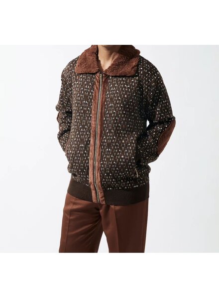 Silversilk Silversilk Full Zip Fur Collar Sweater