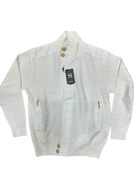 Silversilk Silversilk Full Zip Mock Sweater (Solid)