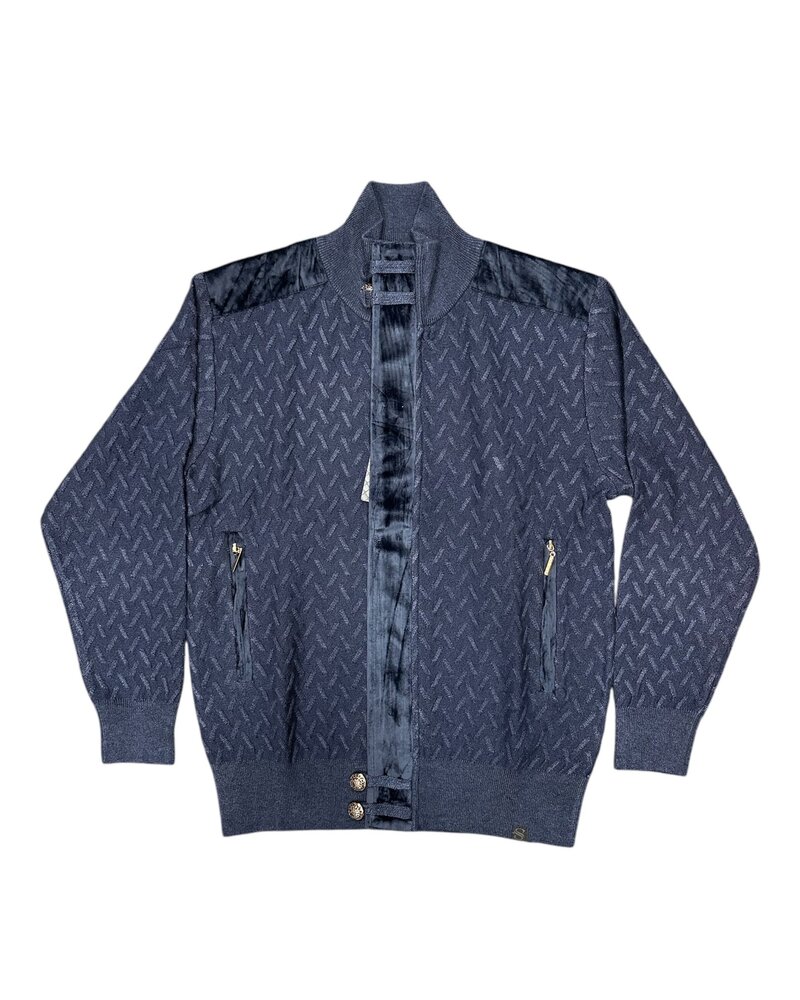 Silversilk Silversilk Full Zip Mock Sweater (Solid)