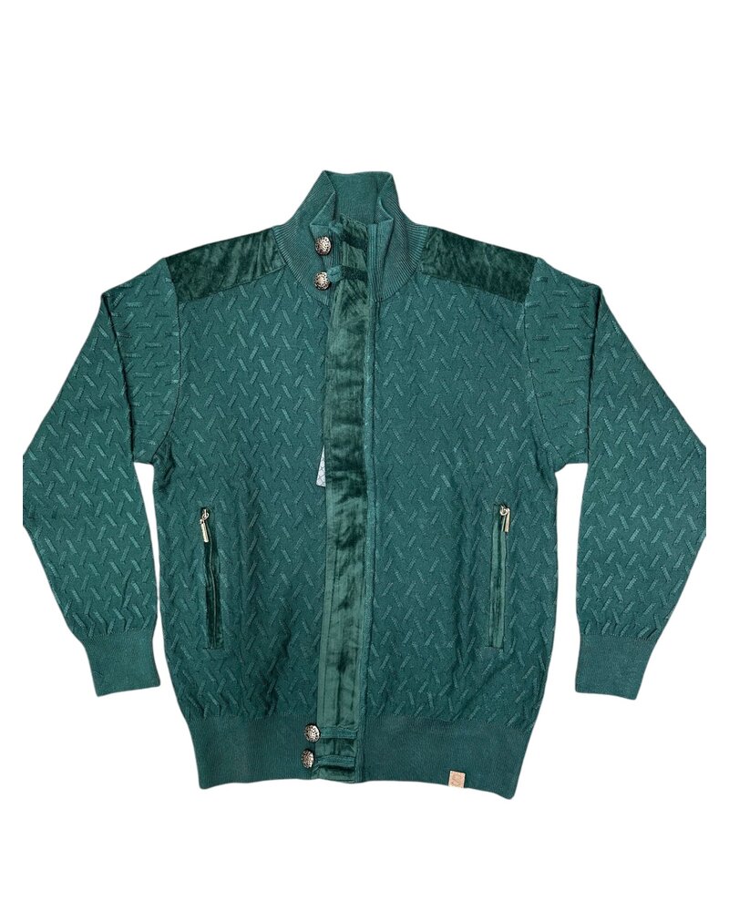 Silversilk Silversilk Full Zip Mock Sweater (Solid)