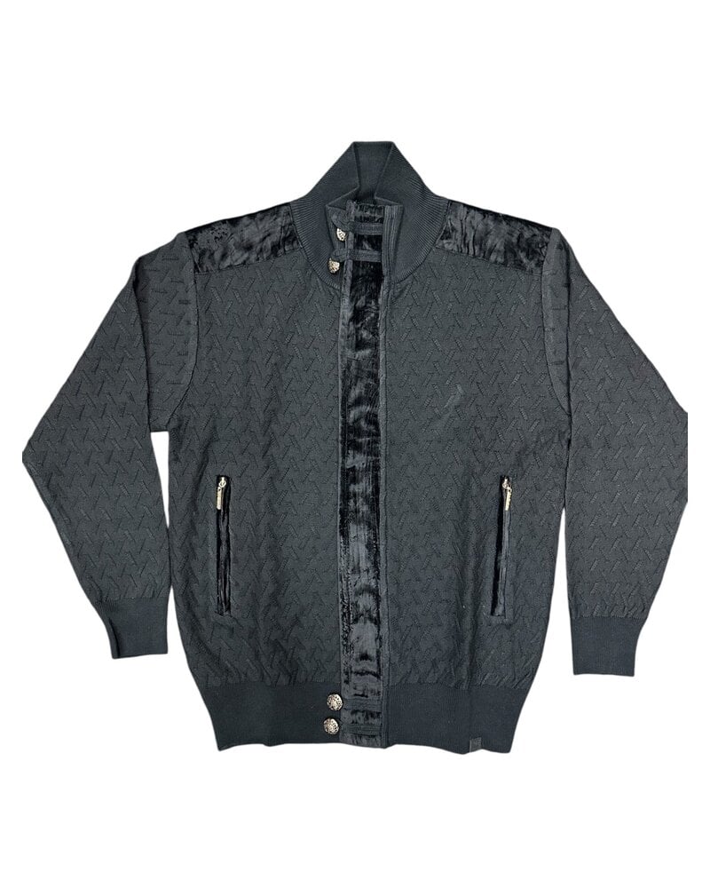 Silversilk Silversilk Full Zip Mock Sweater (Solid)