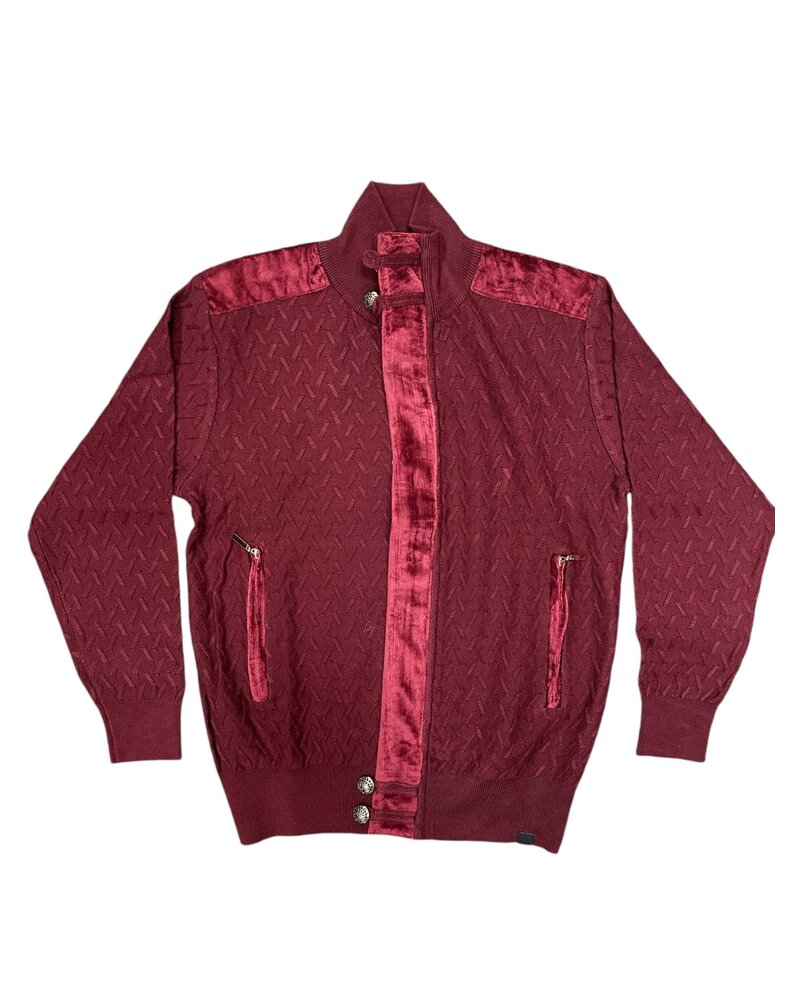 Silversilk Silversilk Full Zip Mock Sweater (Solid)