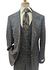 Tiglio Tiglio Gaberdine Plaid Vested Suit (Orvietto)