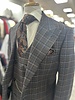 Tiglio Tiglio Gaberdine Plaid Vested Suit (Orvietto)