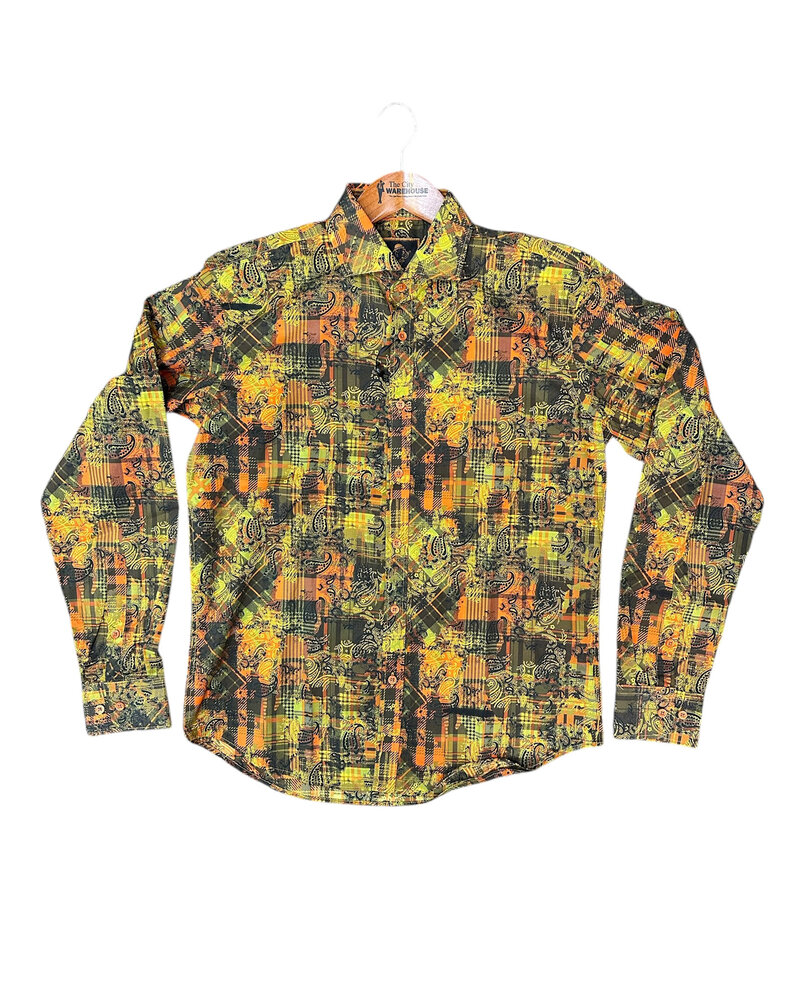 Cigar Cigar L/S Paisley Plaid Shirt