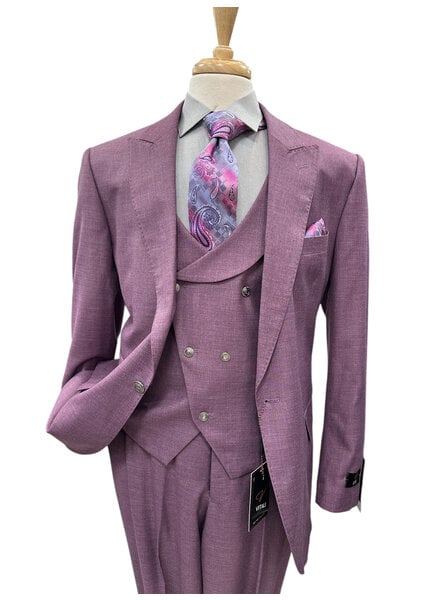 Vitali Vitali 1B Peak Lapel Vested Suit