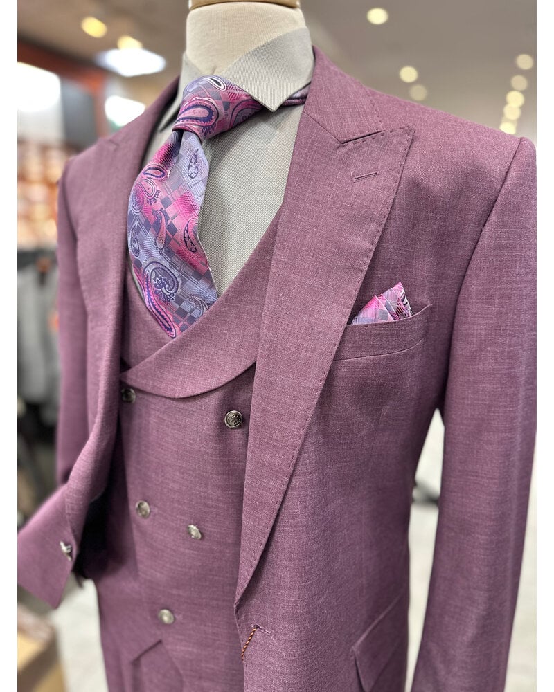 Vitali Vitali 1B Peak Lapel Vested Suit