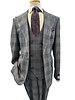 Tiglio Tiglio Window Paine Gaberdine Vested Suit