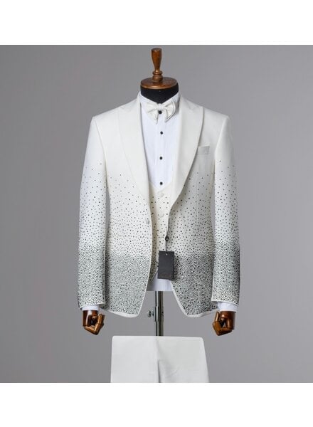 Peak Lapel Tuxedo Fadded Stone