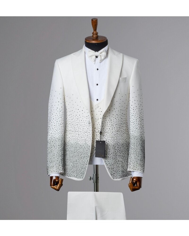 Peak Lapel Tuxedo Fadded Stone