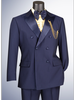 Vinci Double Breasted Tuxedo Suit W/Satin Stripe